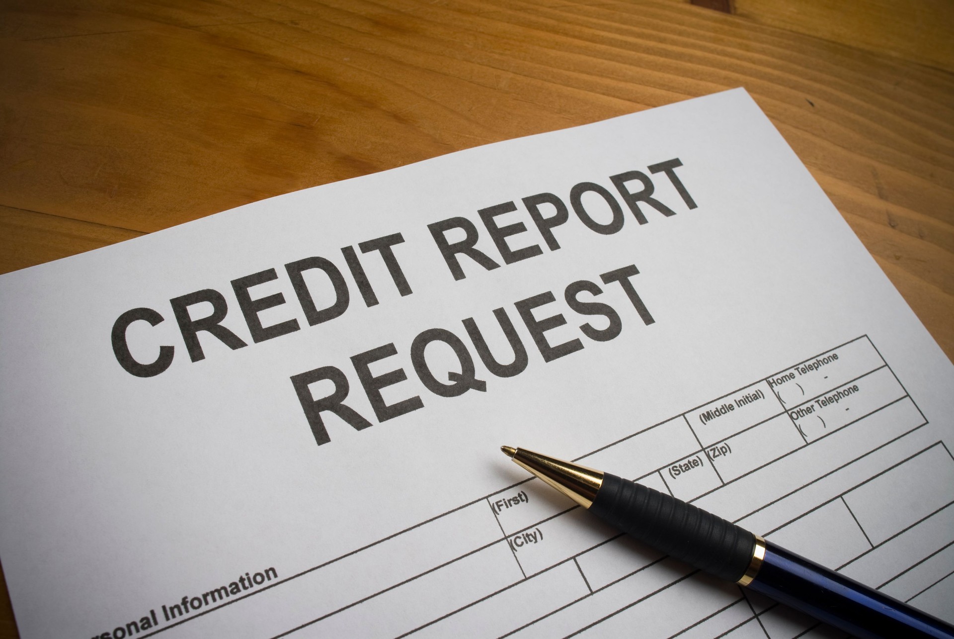 Request for a Credit Report